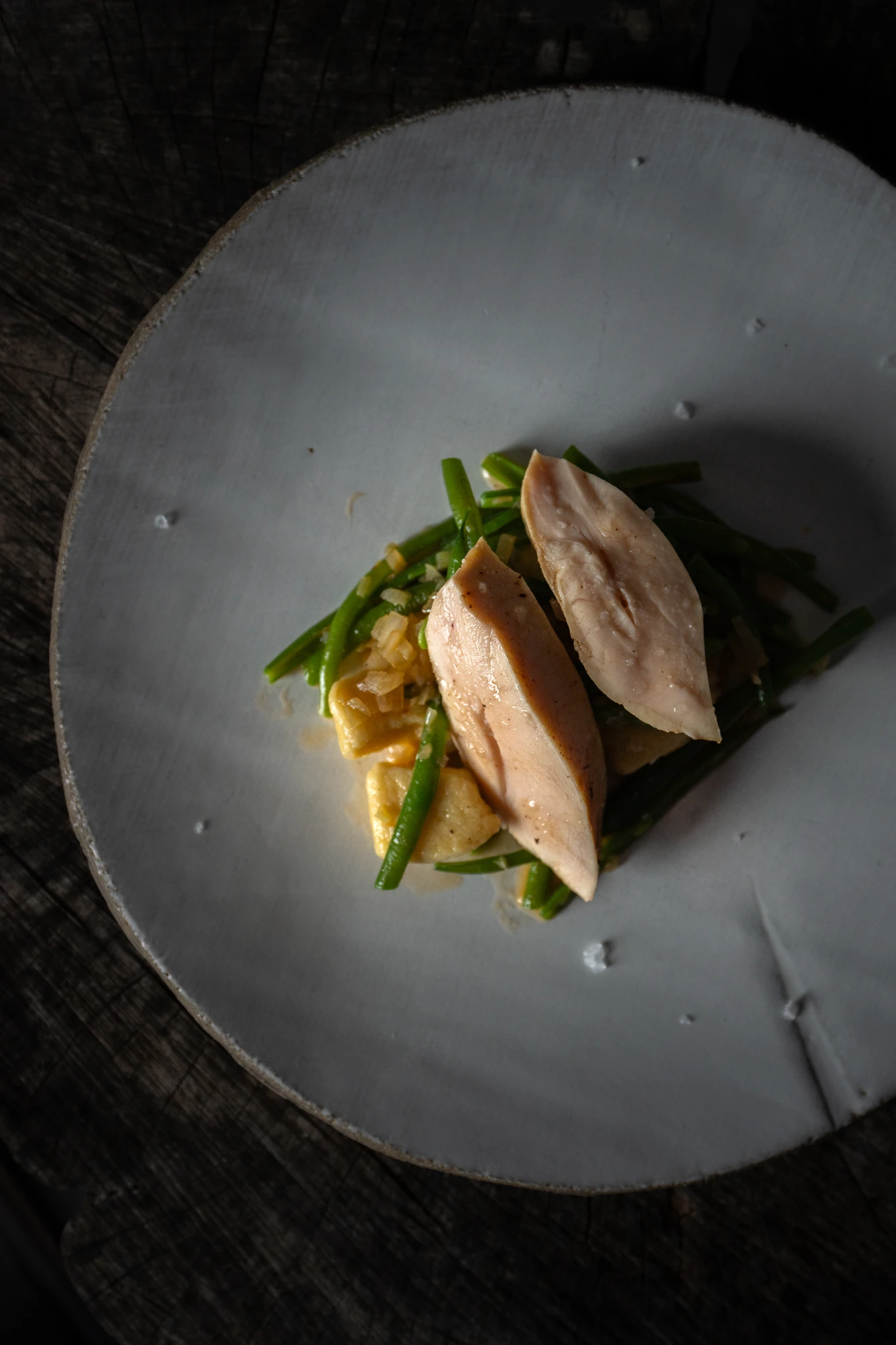 leckeres Huhn auf Kartoffelnocken und Bärlauch - created by Andi Schweiger