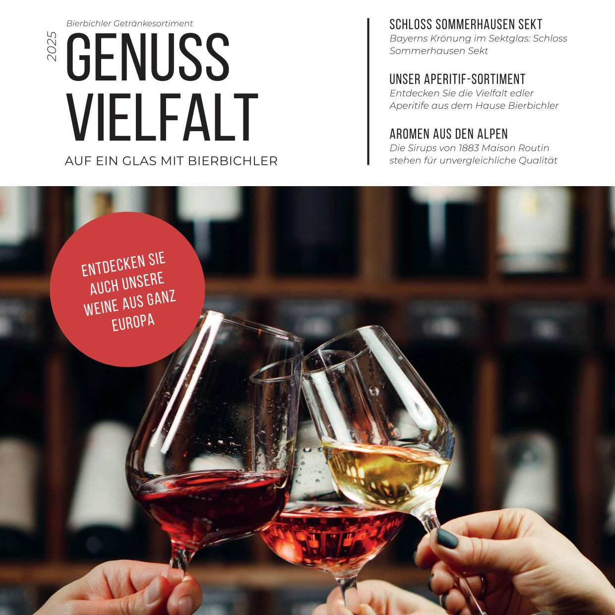 Was für eine tolle Auswahl von Getränken bei Bierbichler - für jeden Anlass was dabei! Verführung pur - mit ausgewählten Genüssen.. jetzt neu das Bierbichler Getränkesortiment!
