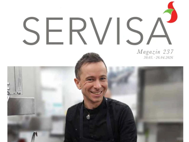 jung, modern - Wirt von Dred exklusiver Bericht in der Servisa April 2026 Teller Wirt von Dred aus Jarezöd